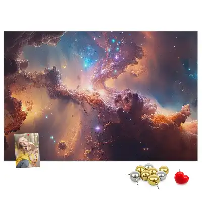 Cork memo board World stars space