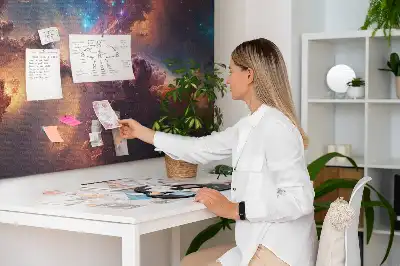 World stars space cork memo board