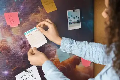 World stars space cork memo board