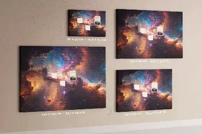 Cork memo board World stars space