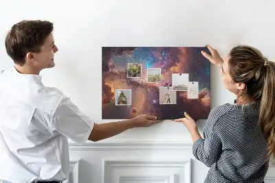 World stars space cork memo board