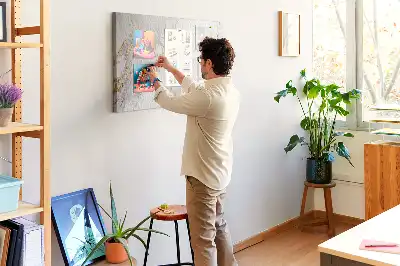 Decorative Marble Printed Cork Board