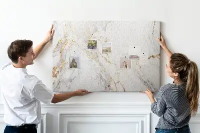 Decorative Marble Printed Cork Board