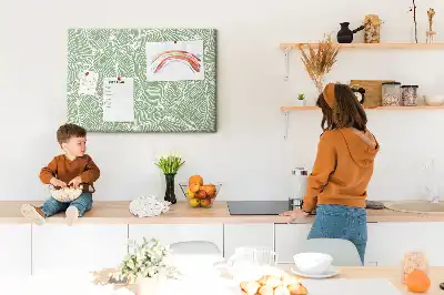 Nature Leaf Pattern Cork Memo Board
