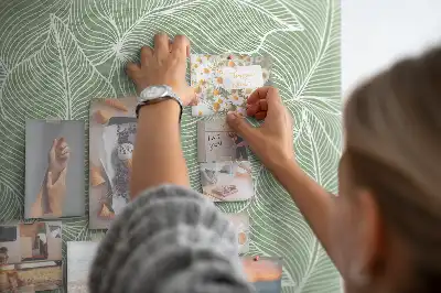 Nature Leaf Pattern Cork Memo Board