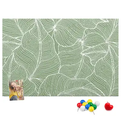 Nature Leaf Pattern Cork Memo Board
