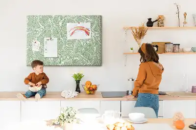 Nature Leaf Pattern Cork Memo Board