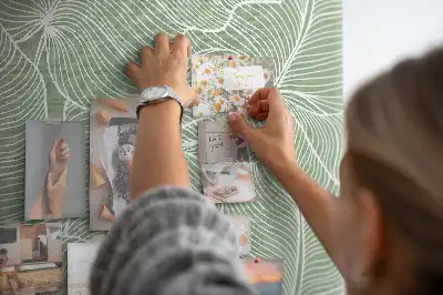 Nature Leaf Pattern Cork Memo Board