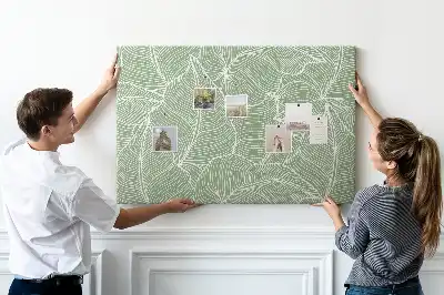 Nature Leaf Pattern Cork Memo Board