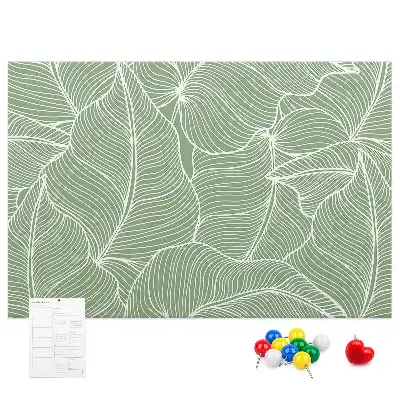Nature Leaf Pattern Cork Memo Board