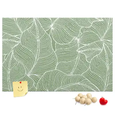 Nature Leaf Pattern Cork Memo Board