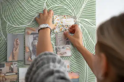 Nature Leaf Pattern Cork Memo Board