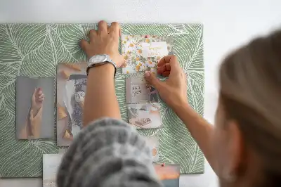 Nature Leaf Pattern Cork Memo Board