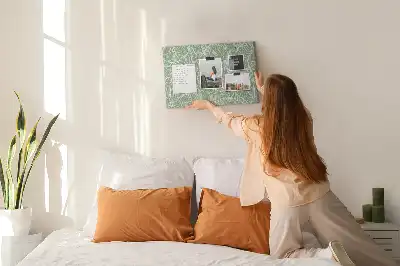 Nature Leaf Pattern Cork Memo Board