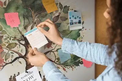 Printed Family Tree Cork Board