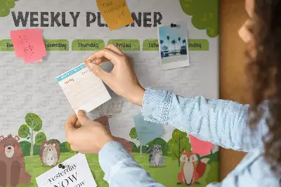 Printed Cork Memo Board Lesson plan