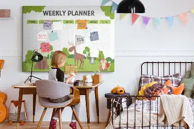 Printed Cork Lesson Plan Memo Board