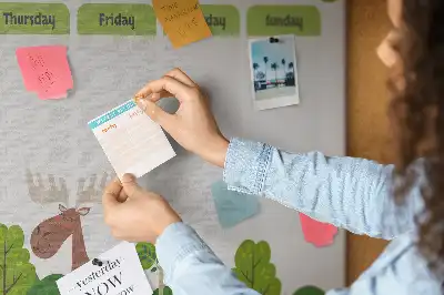 Printed Cork Memo Board Lesson plan