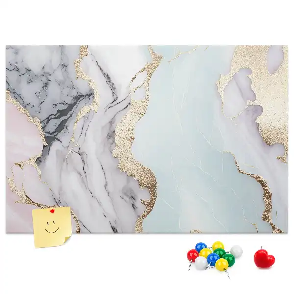 Marble Print Cork Board
