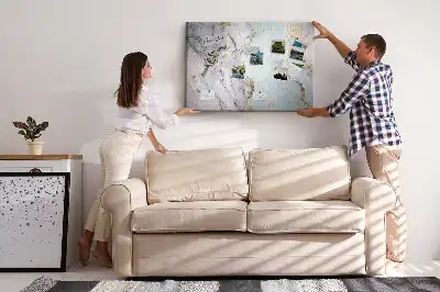 Marble Print Cork Board