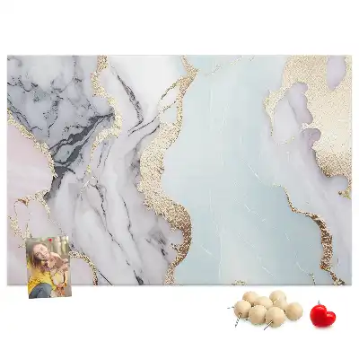 Marble Print Cork Board