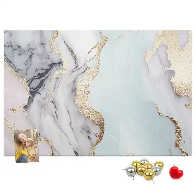 Marble Print Cork Board