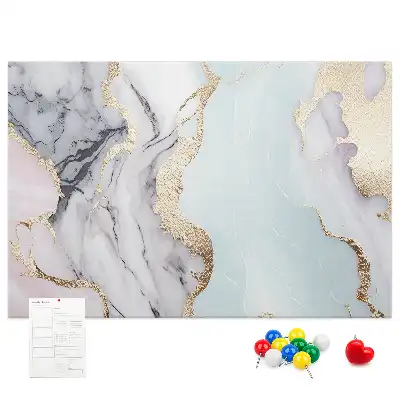 Marble Print Cork Board