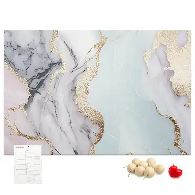 Marble Print Cork Board
