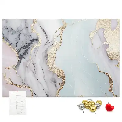Marble Print Cork Board