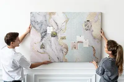 Marble Print Cork Board