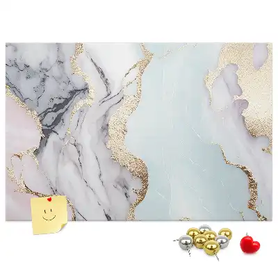 Marble Print Cork Board