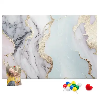 Marble Print Cork Board