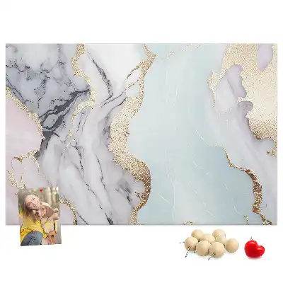 Marble Print Cork Board