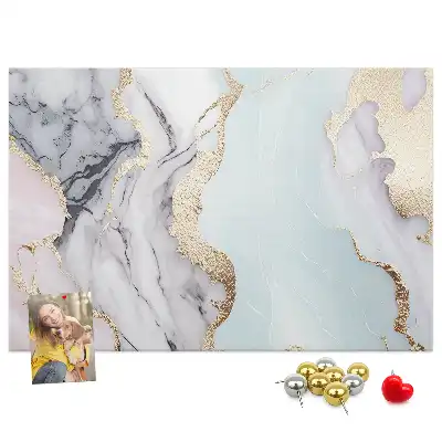 Marble Print Cork Board