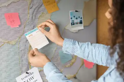 Printed Cork Memo Board with Marble Pattern