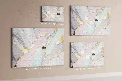 Printed Cork Memo Board with Marble Pattern