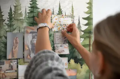 Forest landscape cork memo board