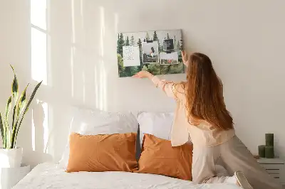 Cork memo board Forest landscape