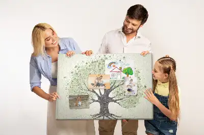 Printed Cork Board Large tree nature