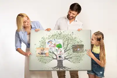 Printed Cork Board Large tree nature