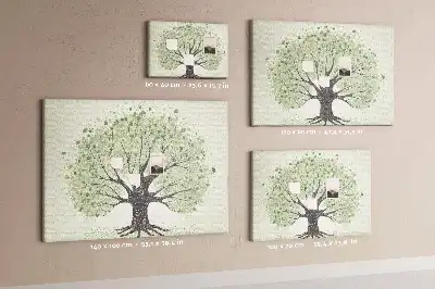 Printed Cork Board Large tree nature