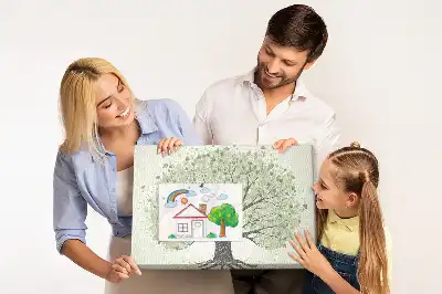 Printed Cork Board Large tree nature