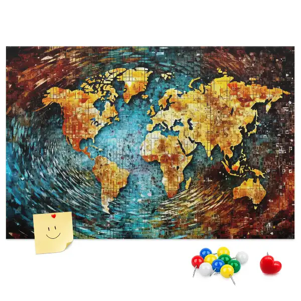Printed Cork Board Chaos world