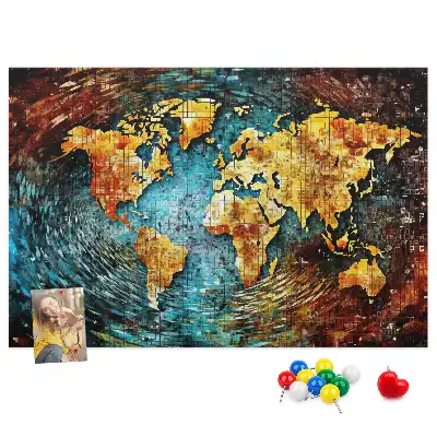 Printed Cork Board Chaos world
