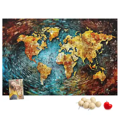 Printed Cork Board Chaos world