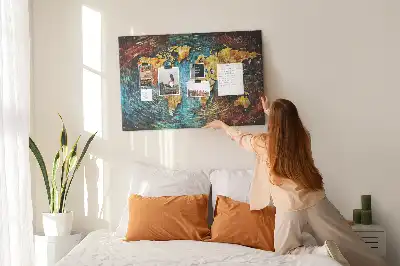 Chaos World Printed Cork Board