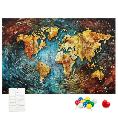 Printed Cork Board Chaos world