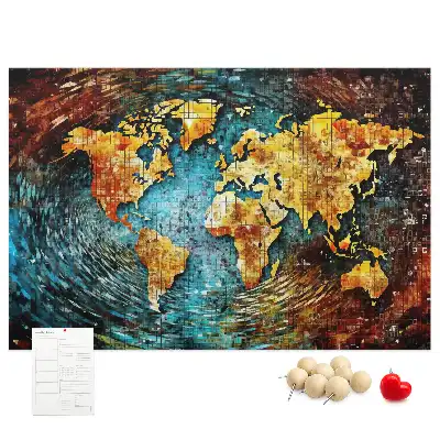 Printed Cork Board Chaos world