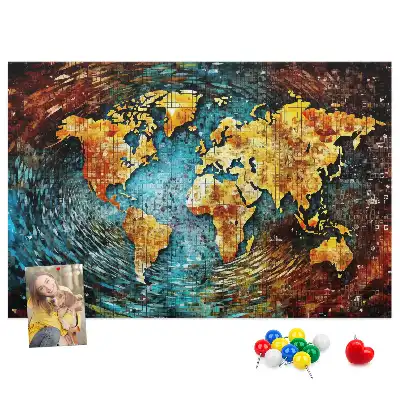 Printed Cork Board Chaos world