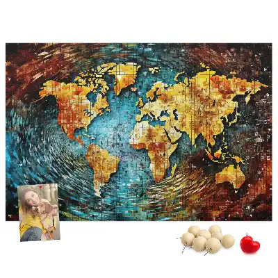 Printed Cork Board Chaos world